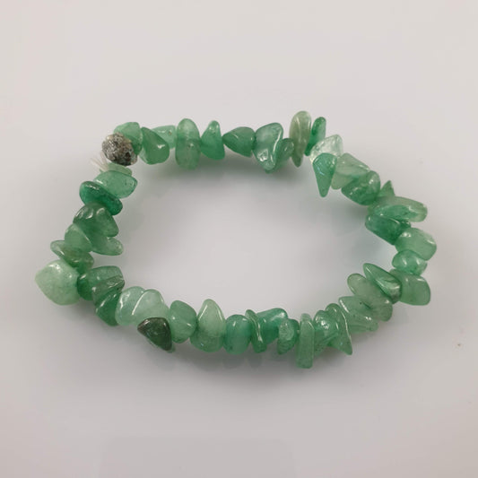 Green Aventurine Chip Crystal Bracelet - Rivendell Shop