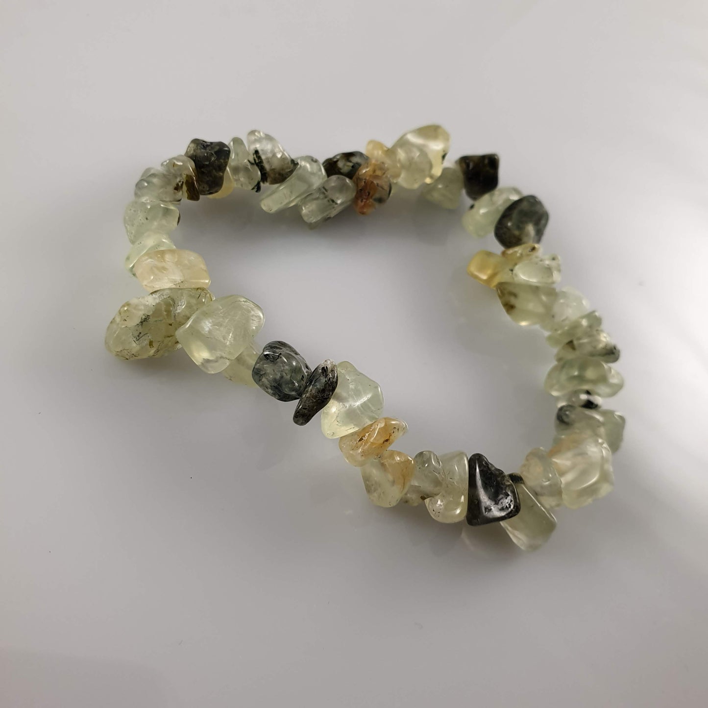 Prehnite Chip Crystal Bracelet - Rivendell Shop