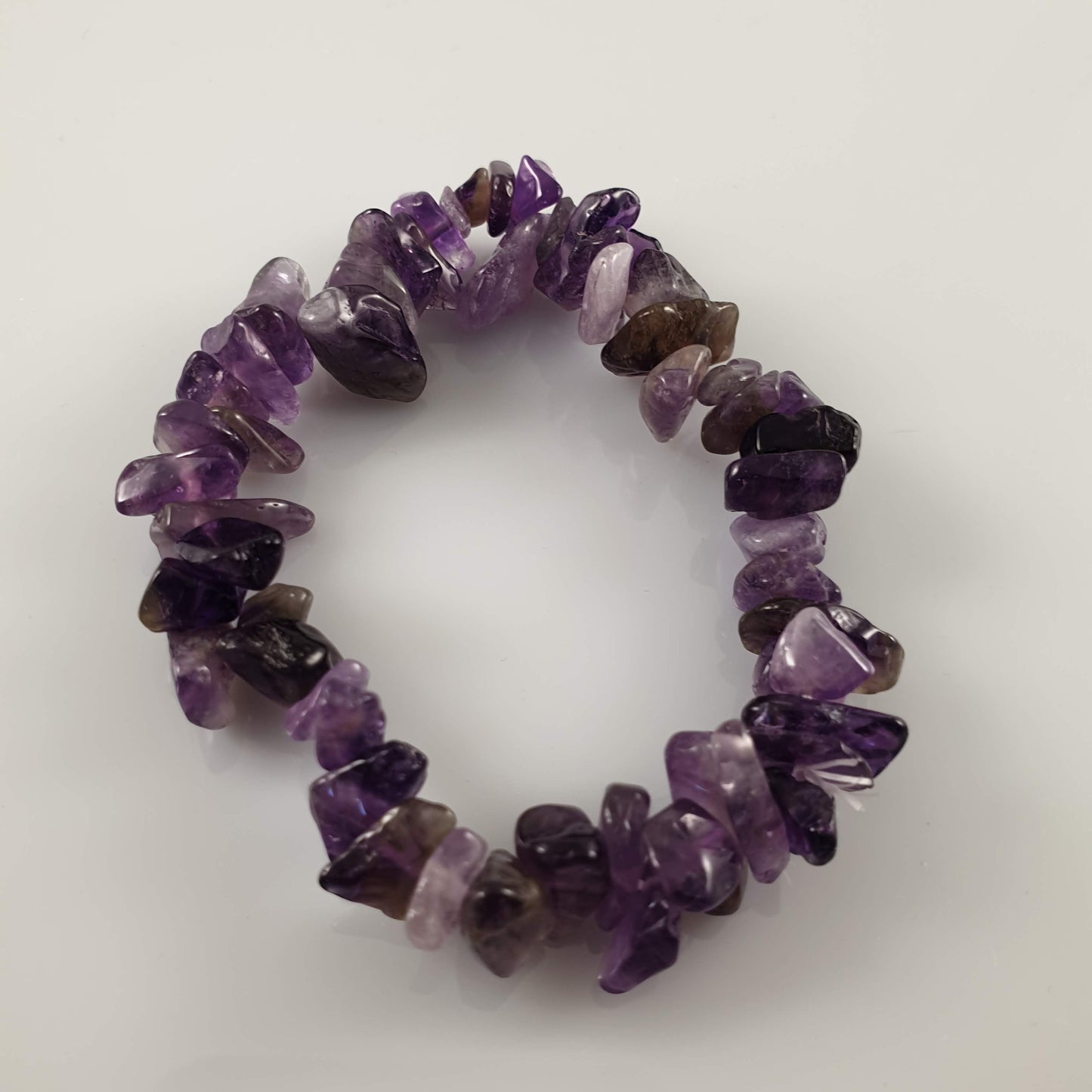 Dark Amethyst Chip Crystal Bracelet - Rivendell Shop