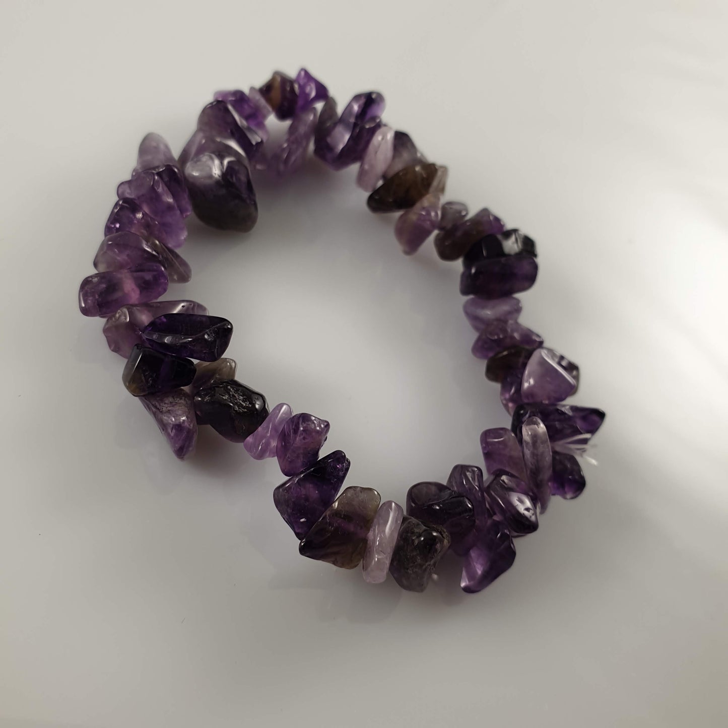 Dark Amethyst Chip Crystal Bracelet - Rivendell Shop