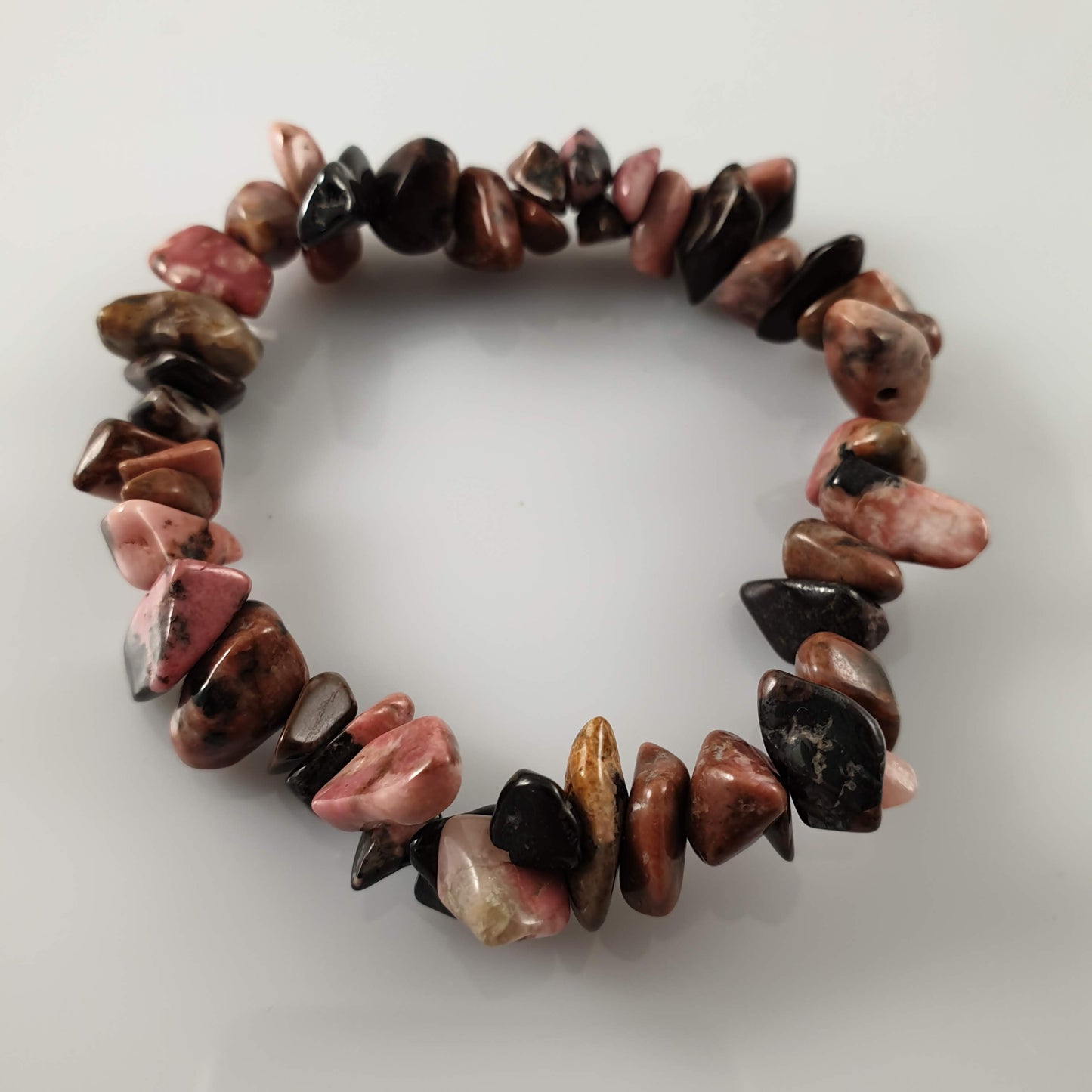 Rhodonite Chip Crystal Bracelet - Rivendell Shop