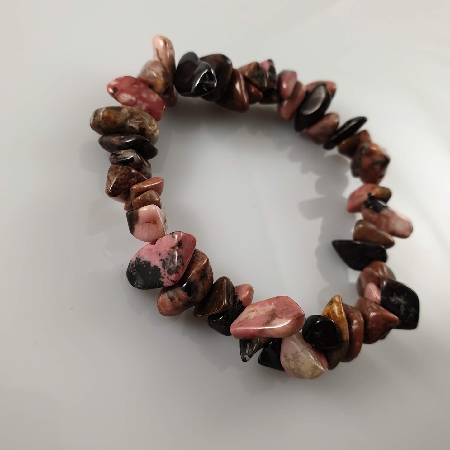 Rhodonite Chip Crystal Bracelet - Rivendell Shop
