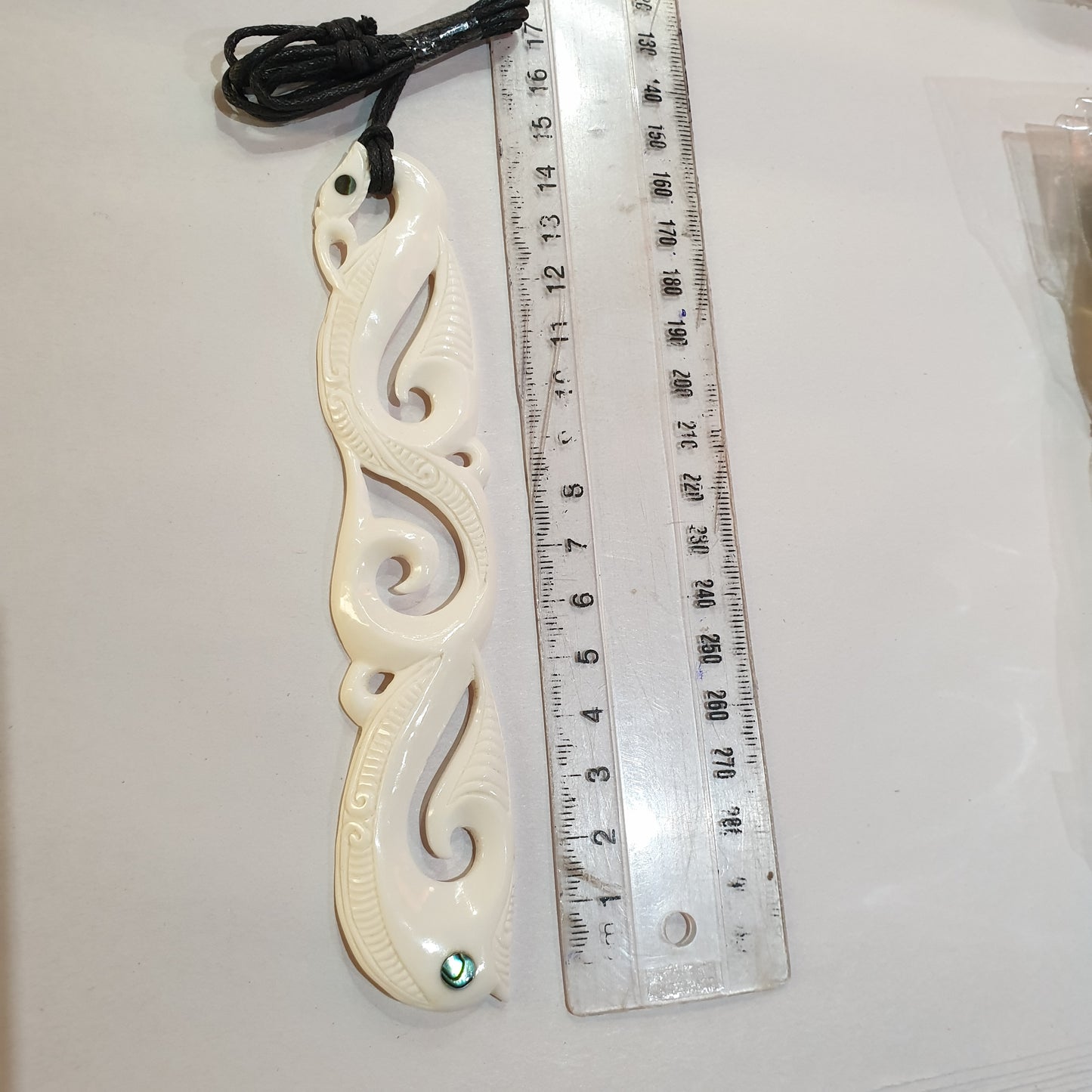 Handcarved Bone Pendant large - Rivendell Shop