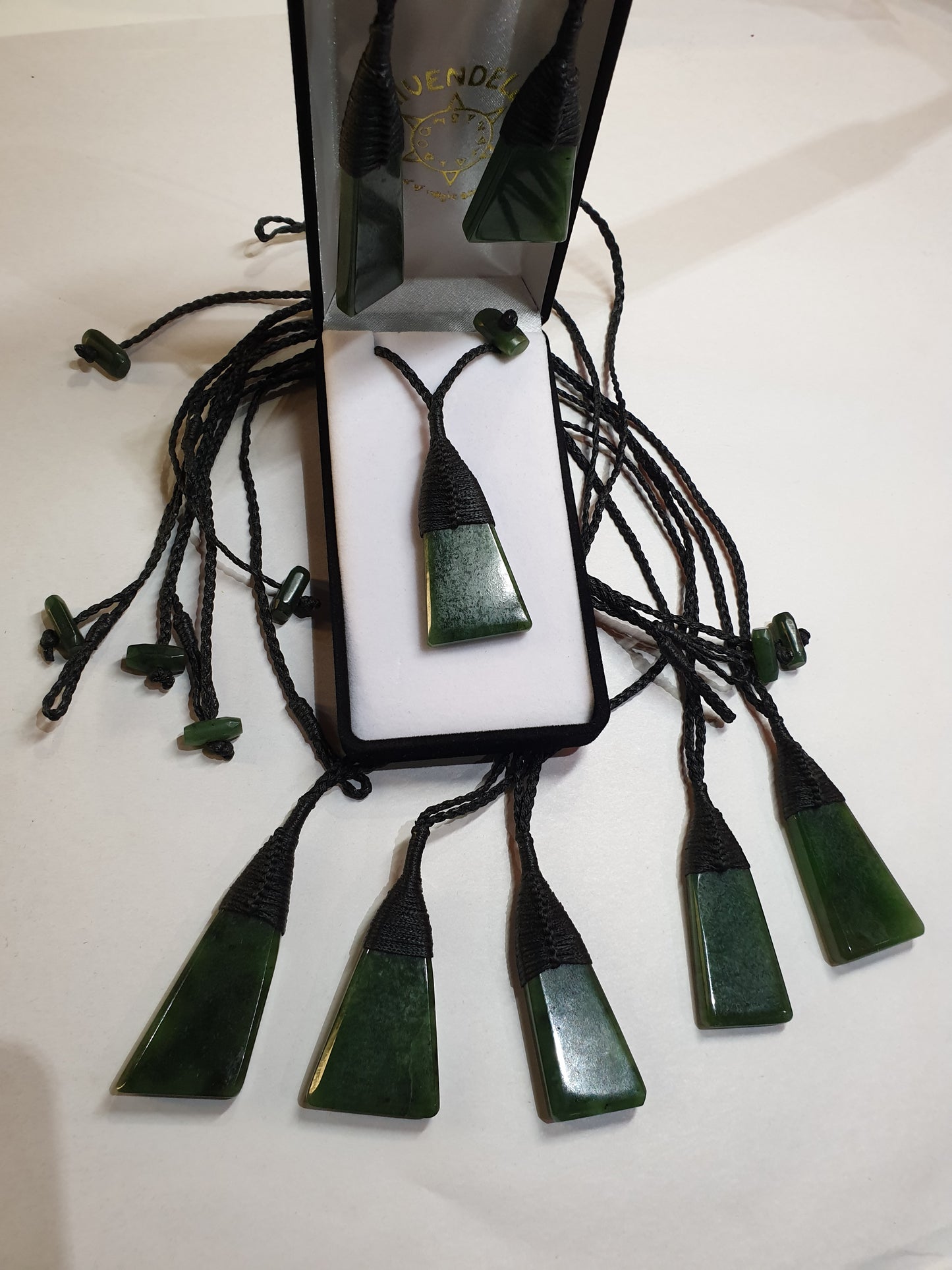 Greenstone Toki Pendant with oblique cut - Rivendell Shop