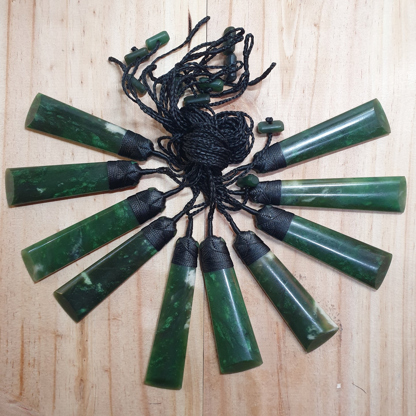Large Greenstone Toki Pendant 80x25mm - Rivendell Shop