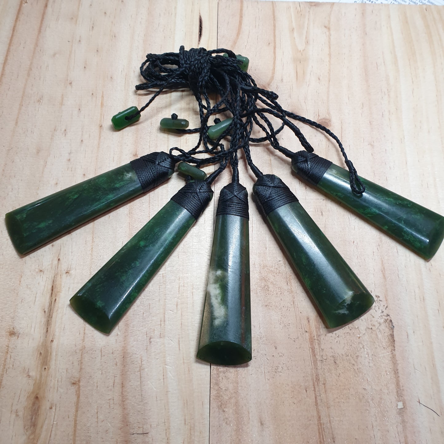 Large Greenstone Toki Pendant 80x25mm - Rivendell Shop
