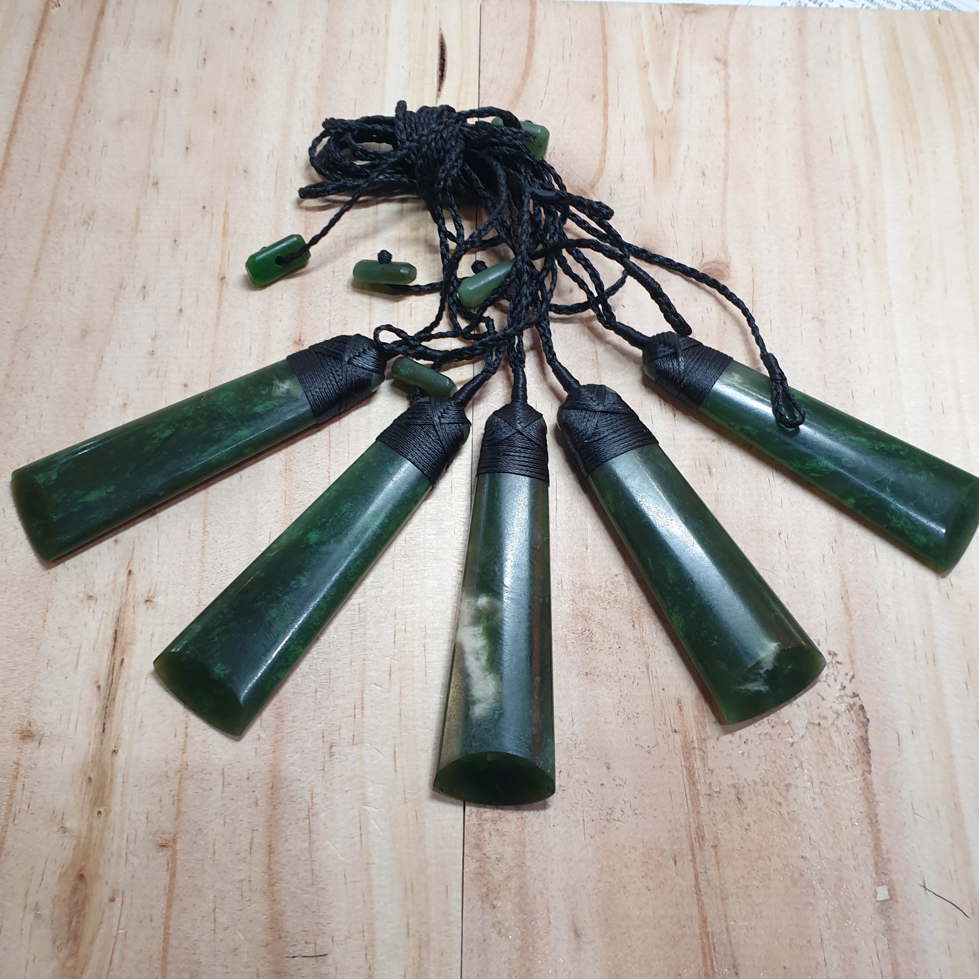 Large Greenstone Toki Pendant 80x25mm - Rivendell Shop