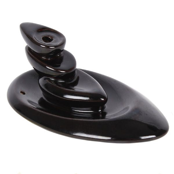 Stack of Pebbles Backflow Incense Cone Burner - Rivendell Shop