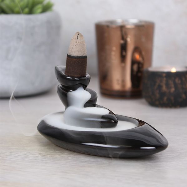 Stack of Pebbles Backflow Incense Cone Burner - Rivendell Shop