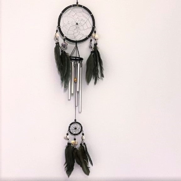 Black Dreamcatcher Windchime - Rivendell Shop