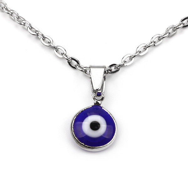 Evil Eye Pendant with Silver Chain - Rivendell Shop