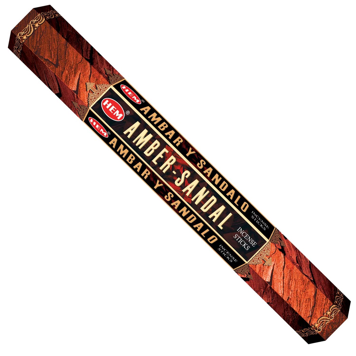HEM Hexagon Amber Sandal Incense 6 Pack - Rivendell Shop