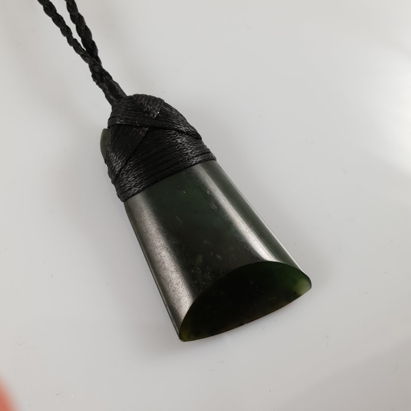 Greenstone Toki Pendant with oblique cut - Rivendell Shop