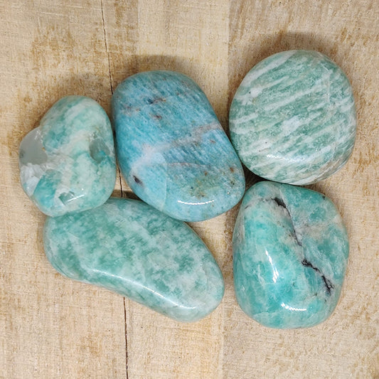 Amazonite Tumbled Crystal (Light) - Rivendell Shop
