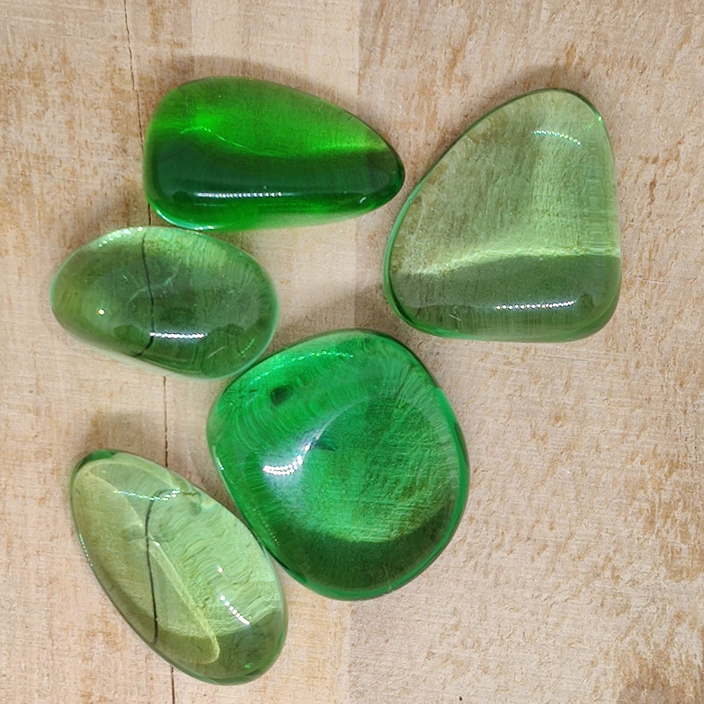 Green Obsidian Tumbled Crystal - Rivendell Shop