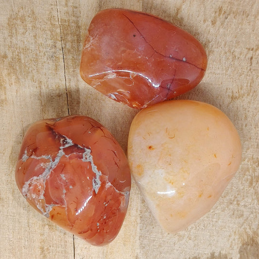 Carnelian Tumbled Crystal (Large) - Rivendell Shop