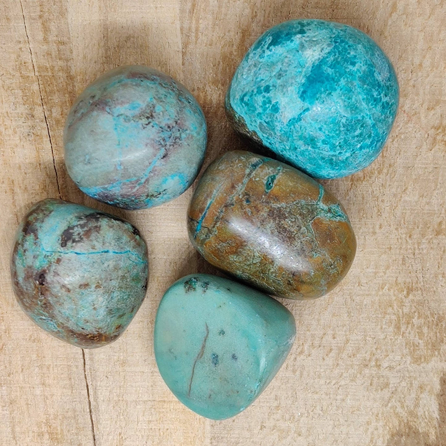 Chrysocolla Tumbled Crystal - Rivendell Shop