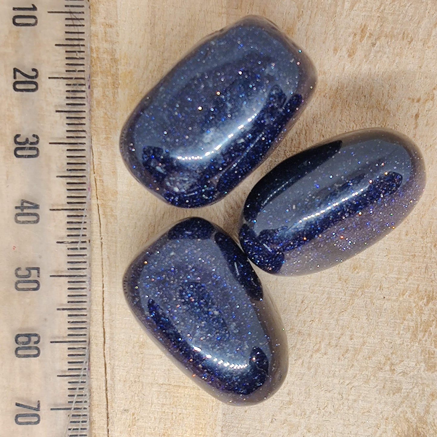 Blue Goldstone Tumbled Crystal - Rivendell Shop