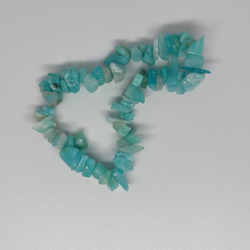 Dark Amazonite Chip Crystal Bracelet - Rivendell Shop