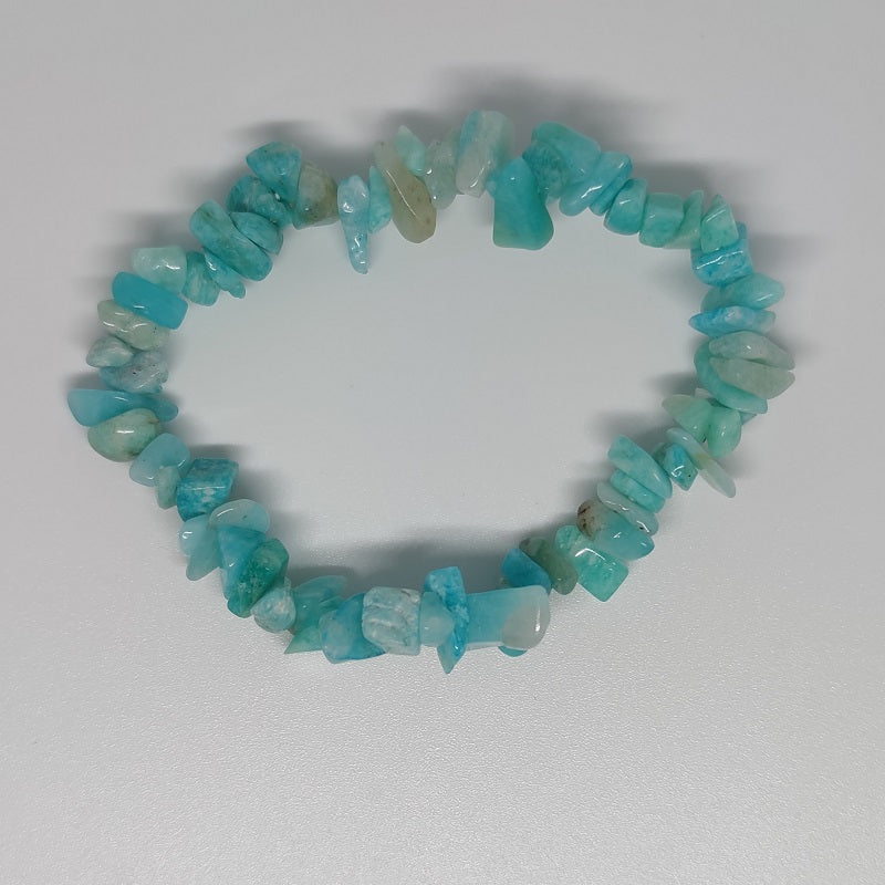 Dark Amazonite Chip Crystal Bracelet - Rivendell Shop