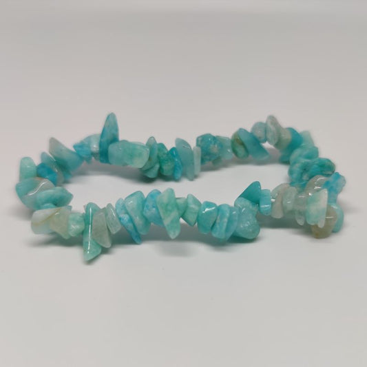 Dark Amazonite Chip Crystal Bracelet - Rivendell Shop