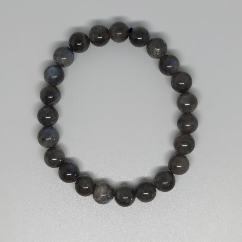 Labradorite Round Bead Crystal Bracelet - Rivendell Shop