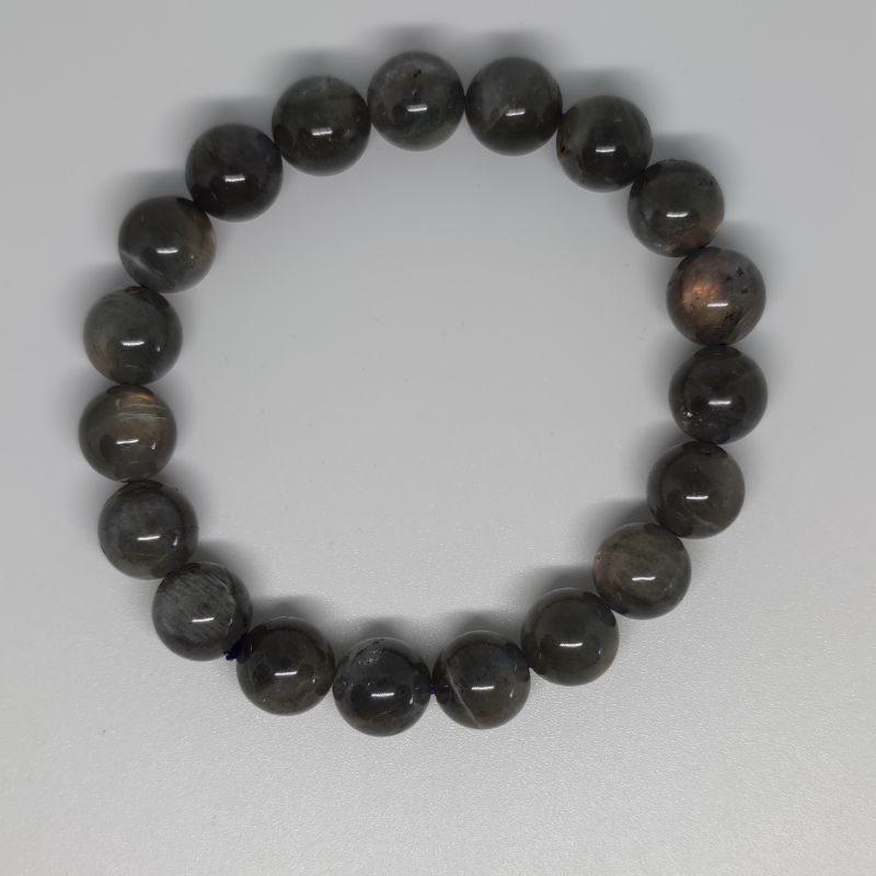 Labradorite Round Bead Crystal Bracelet - Rivendell Shop