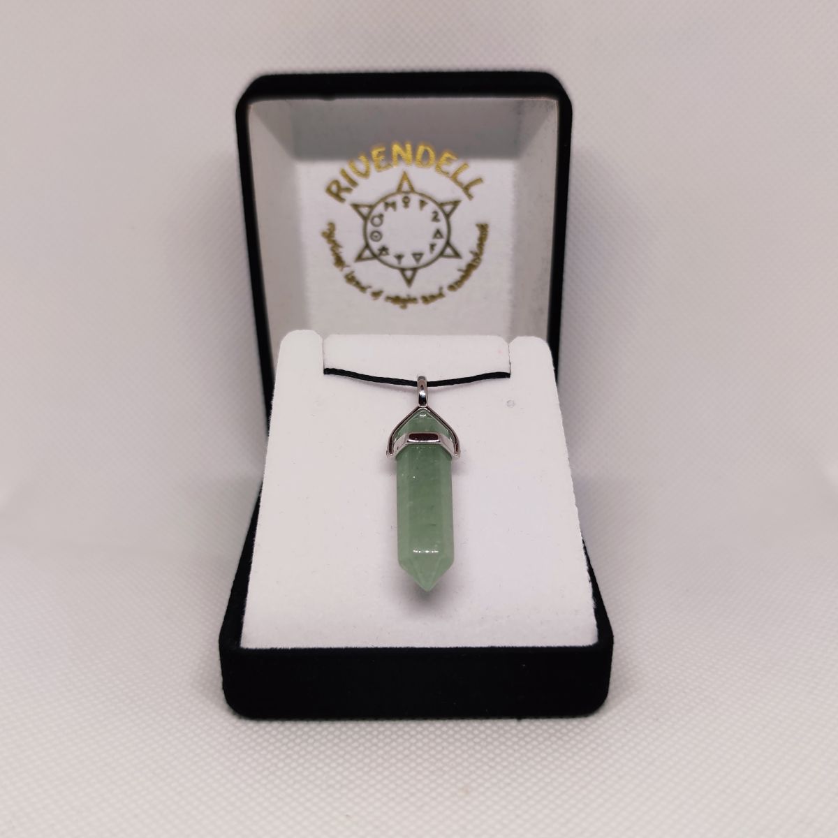 Green Aventurine Crystal Point Pendant - Rivendell Shop