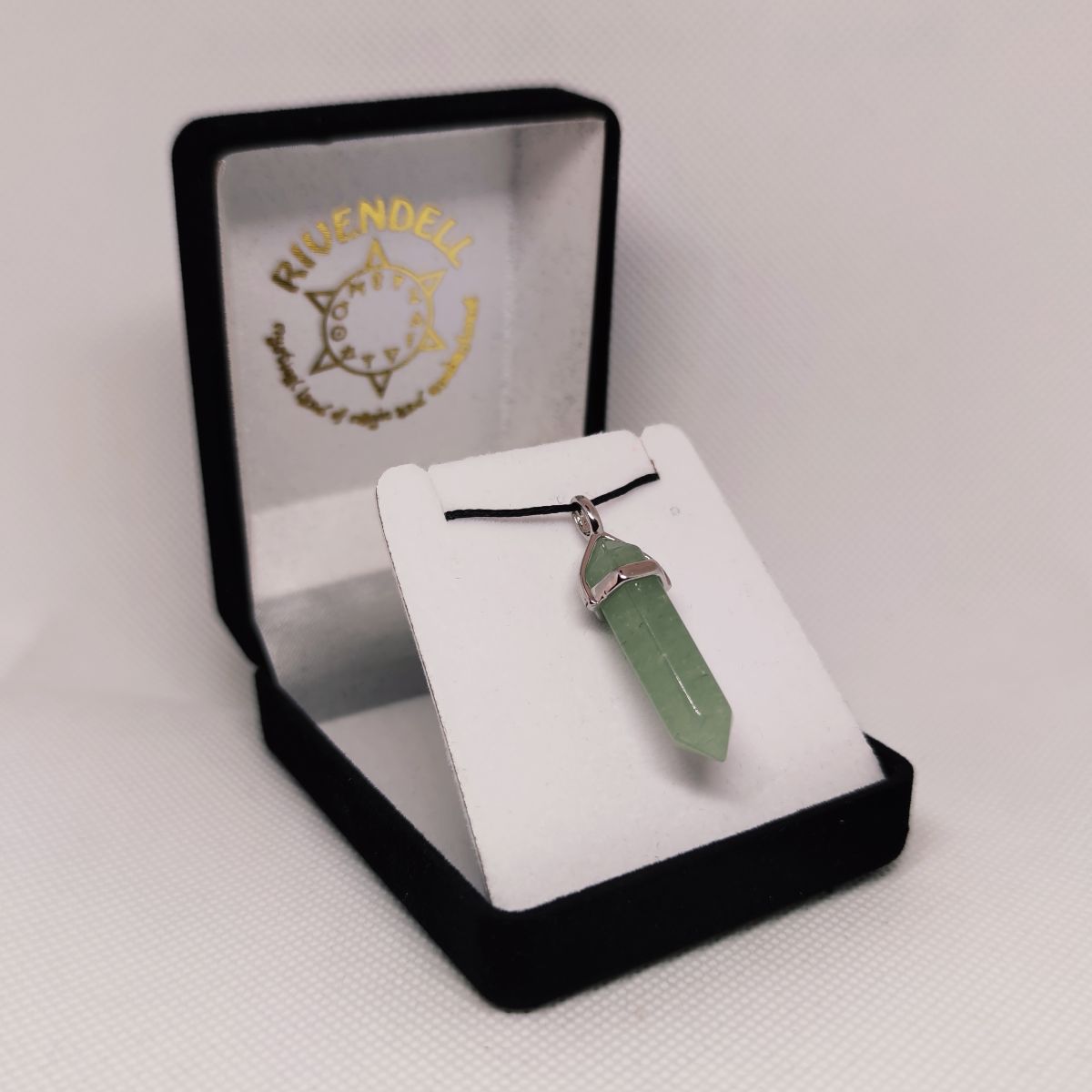 Green Aventurine Crystal Point Pendant - Rivendell Shop