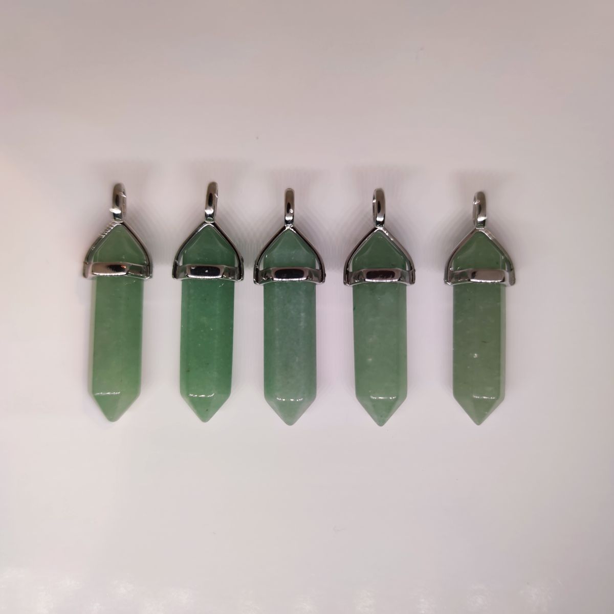 Green Aventurine Crystal Point Pendant - Rivendell Shop