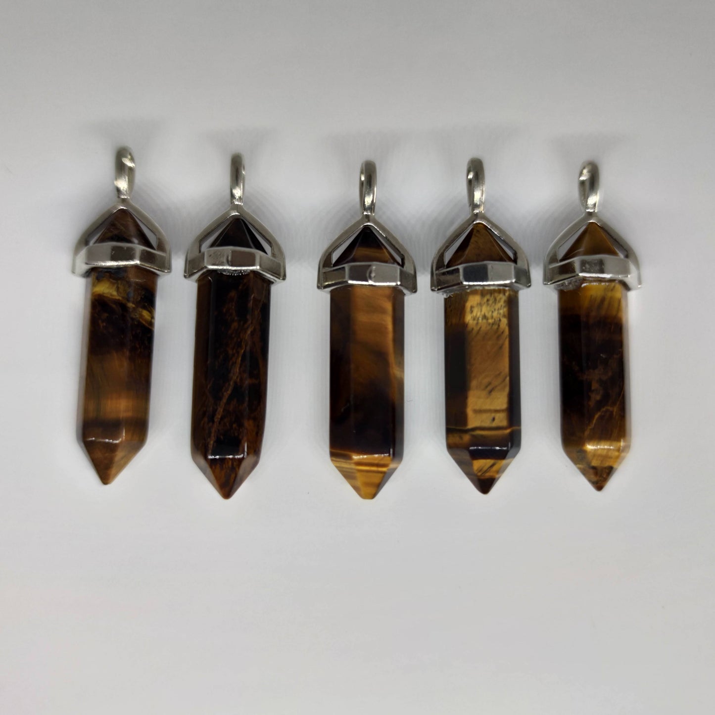 Tiger's Eye Crystal Point Pendant - Rivendell Shop