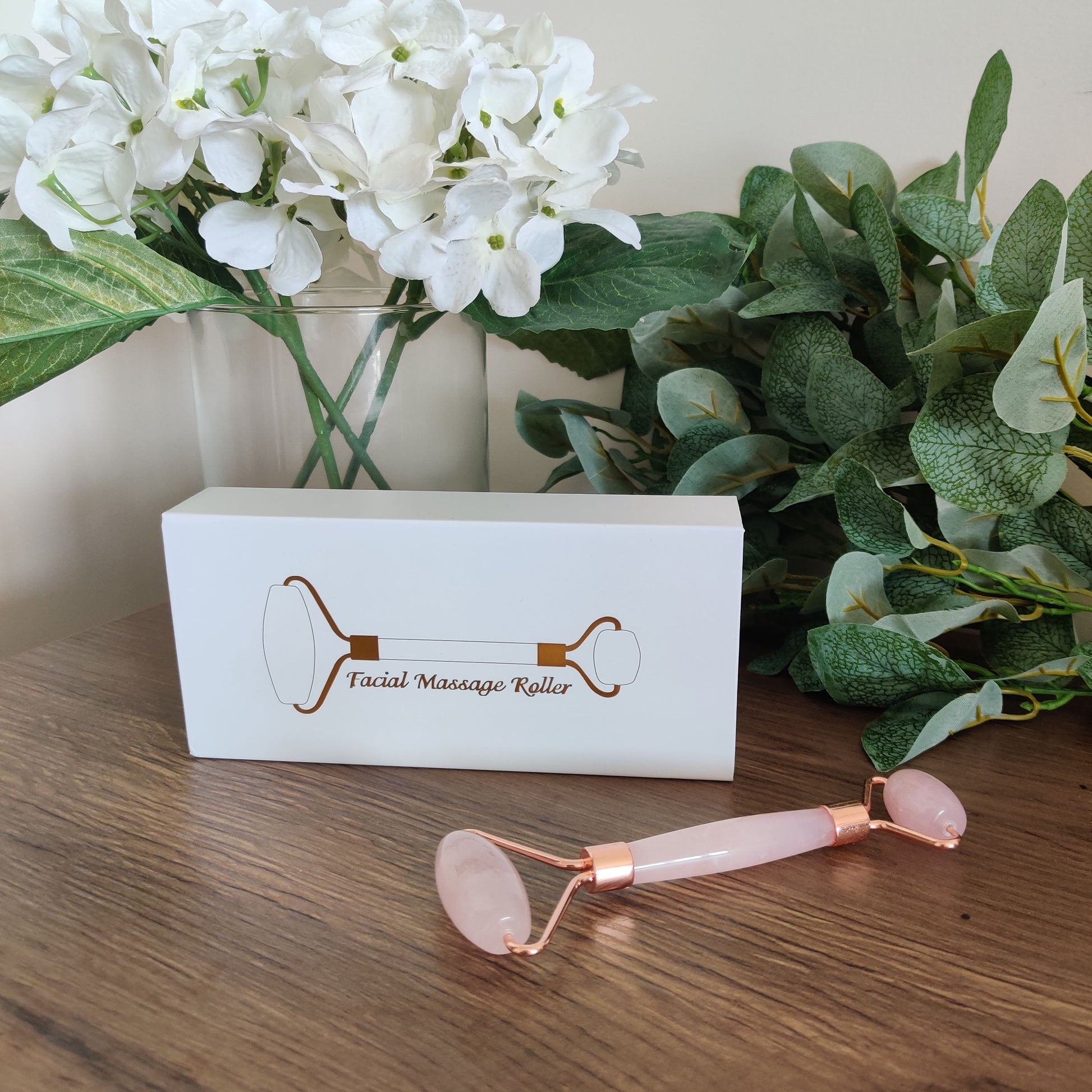 Rose Quartz Crystal Face Roller - Rivendell Shop