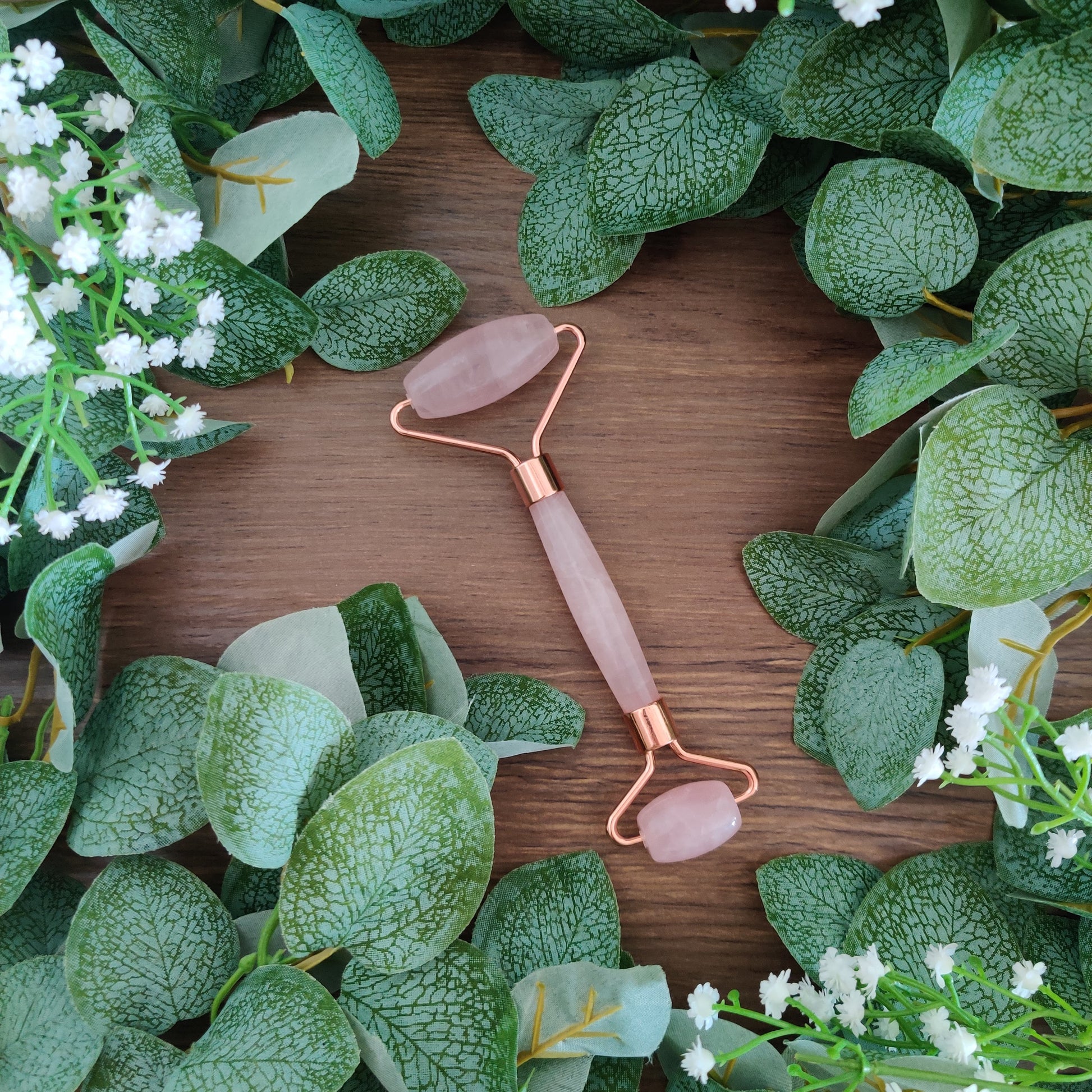 Rose Quartz Crystal Face Roller - Rivendell Shop