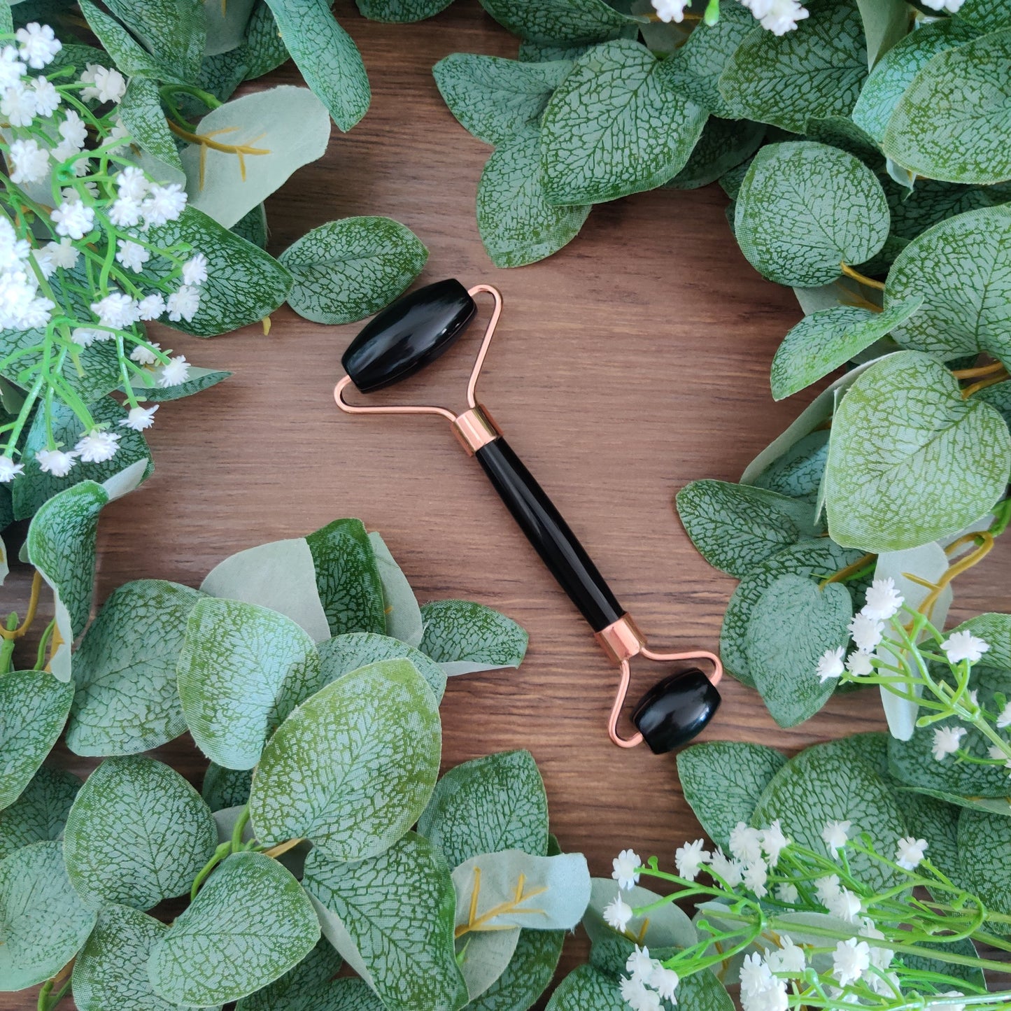 Black Obsidian Crystal Face Roller - Rivendell Shop