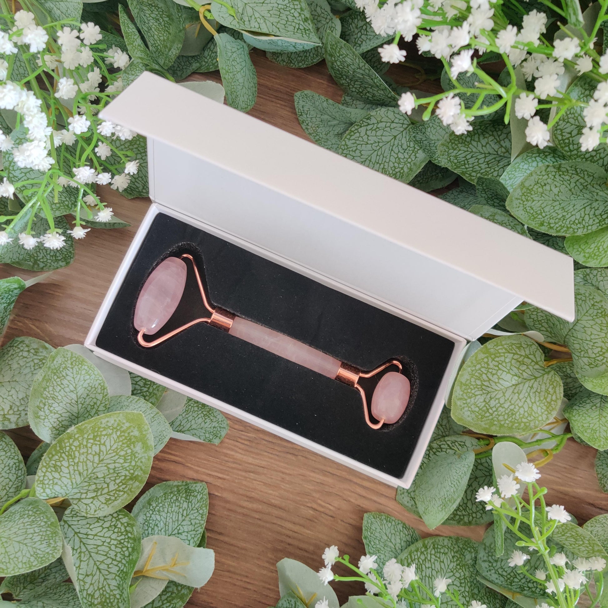 Rose Quartz Crystal Face Roller - Rivendell Shop