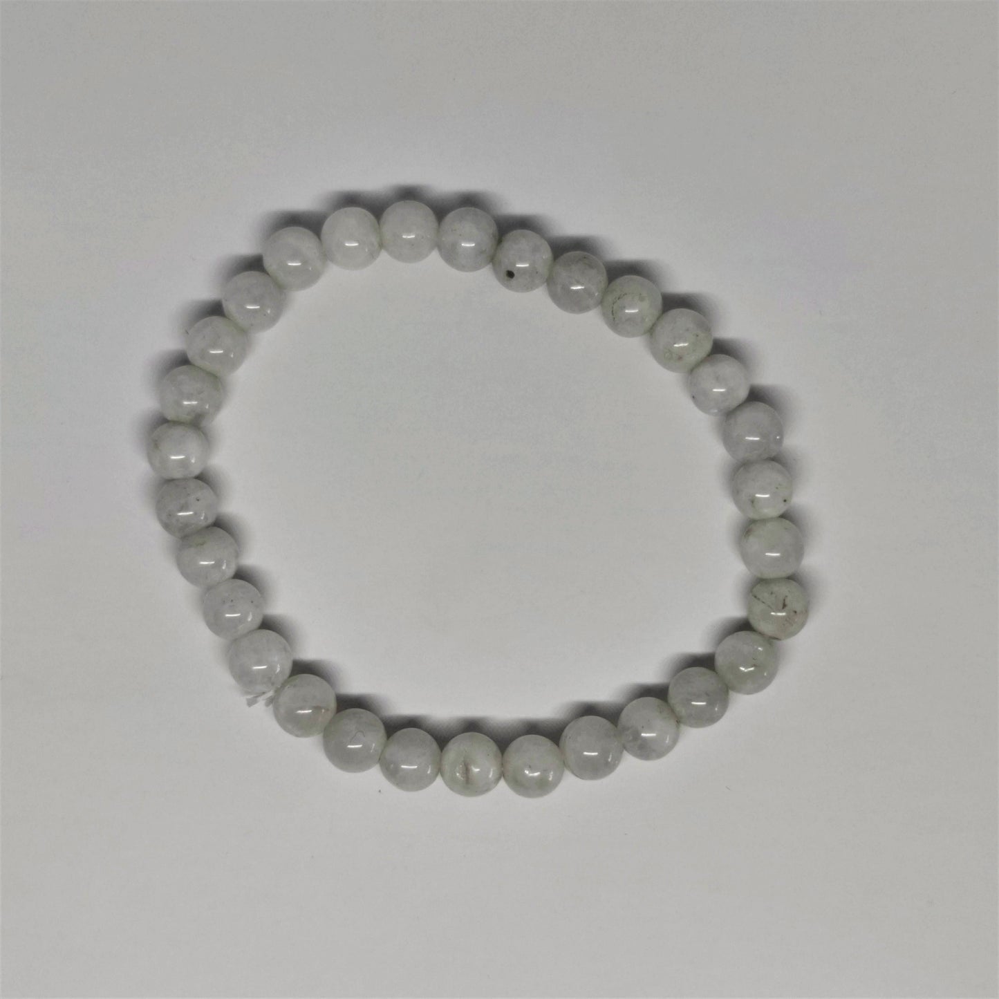 Moonstone Round Bead Crystal Bracelet - Rivendell Shop