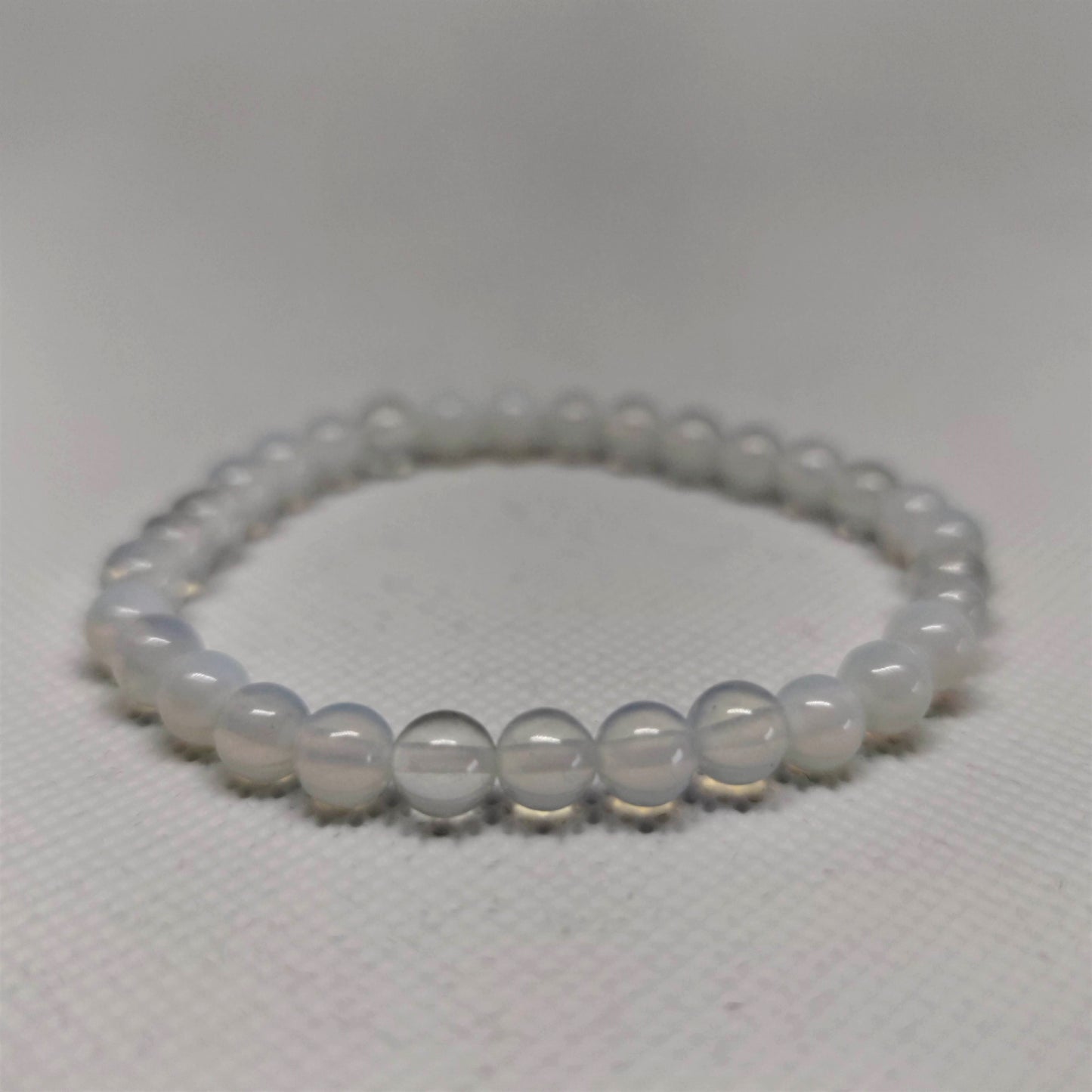 Opalite Round Bead Crystal Bracelet - Rivendell Shop