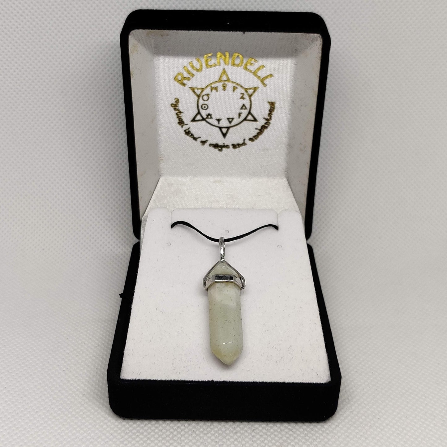 Amazonite Crystal Point Pendant - Rivendell Shop