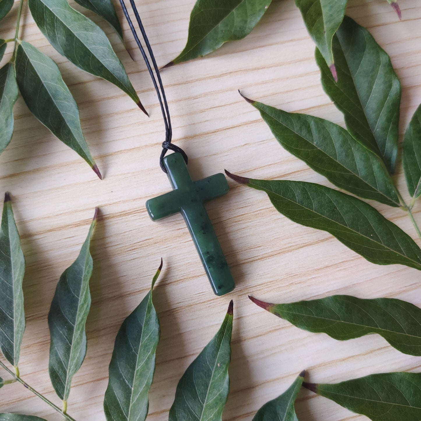 Greenstone Cross Pendant - Rivendell Shop