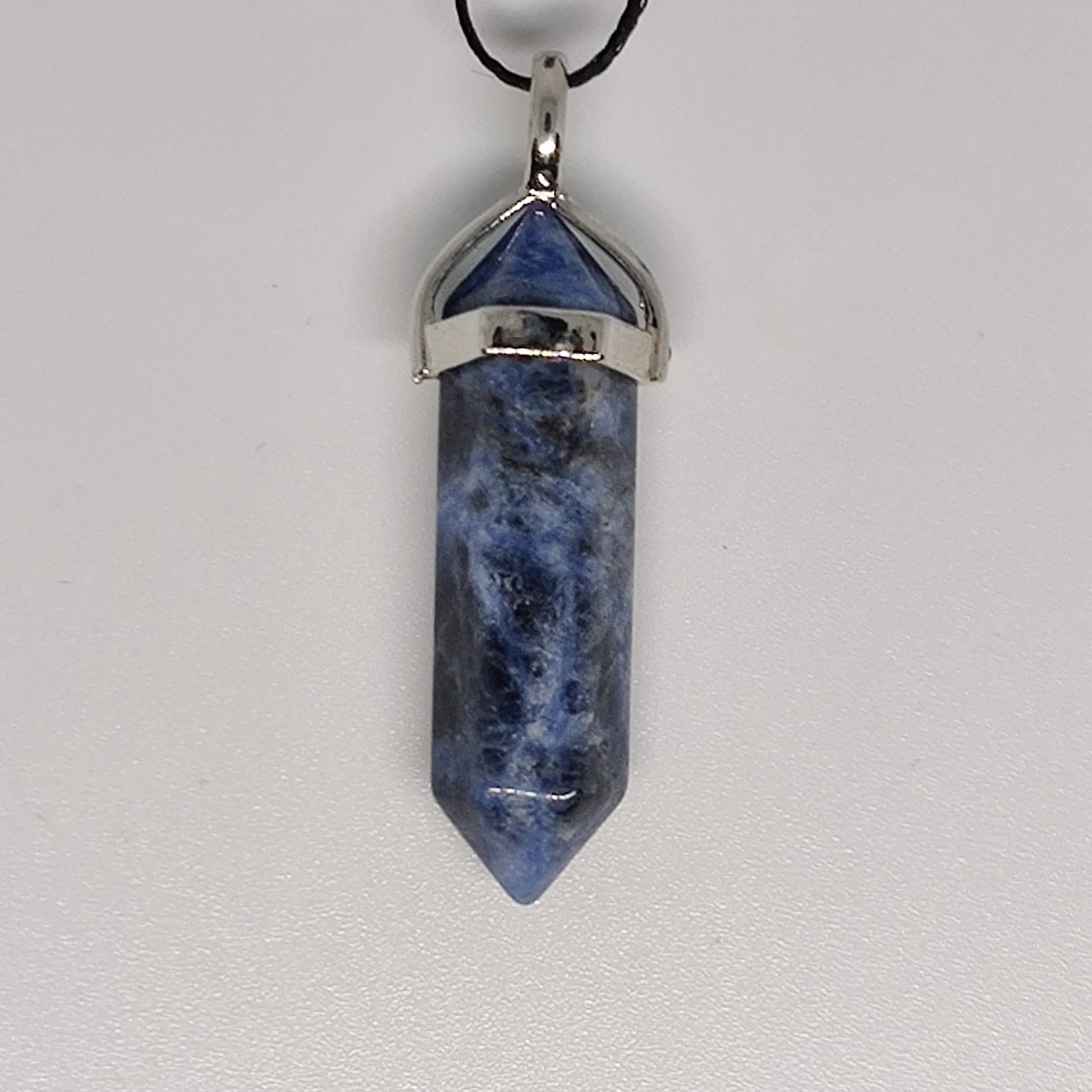 Sodalite Crystal Point Pendant - Rivendell Shop