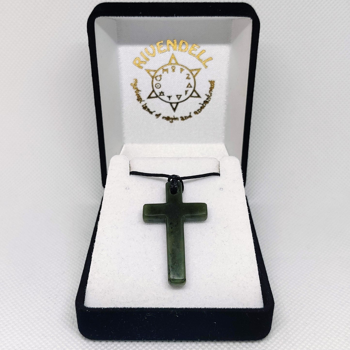 Greenstone Cross Pendant - Rivendell Shop