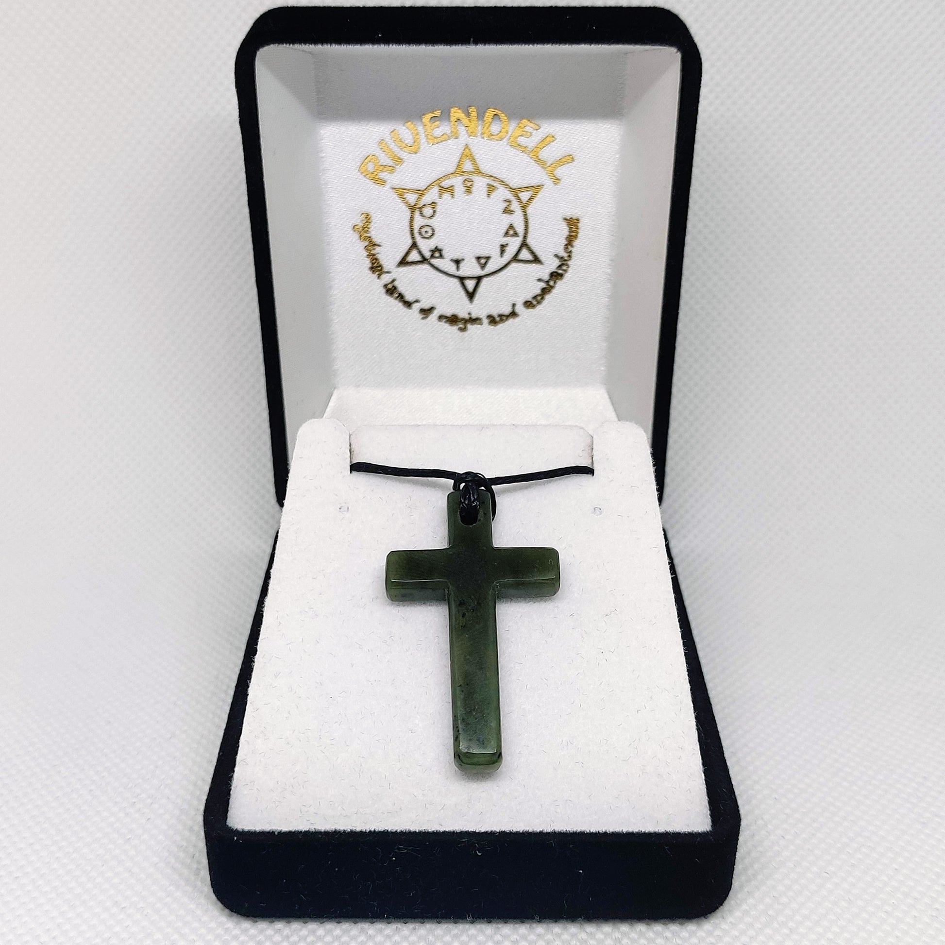 Greenstone Cross Pendant - Rivendell Shop