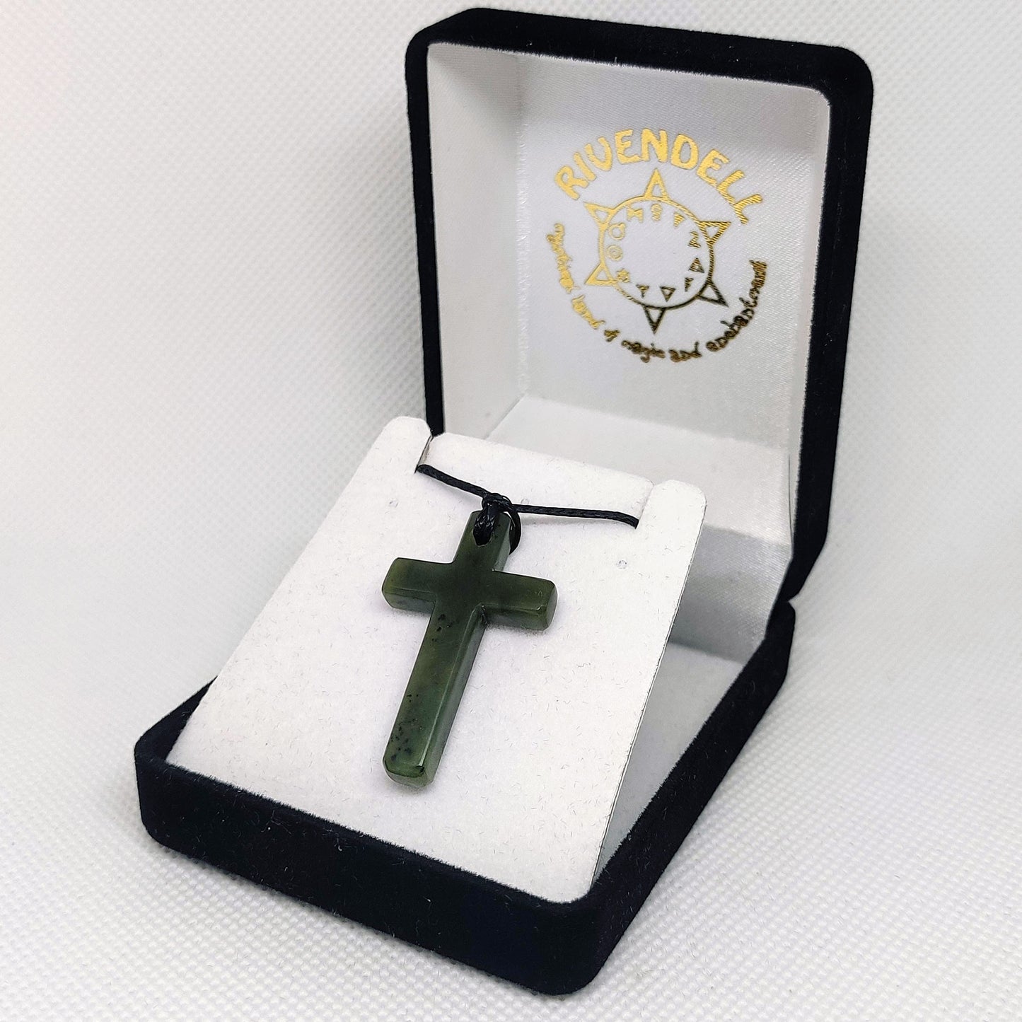 Greenstone Cross Pendant - Rivendell Shop