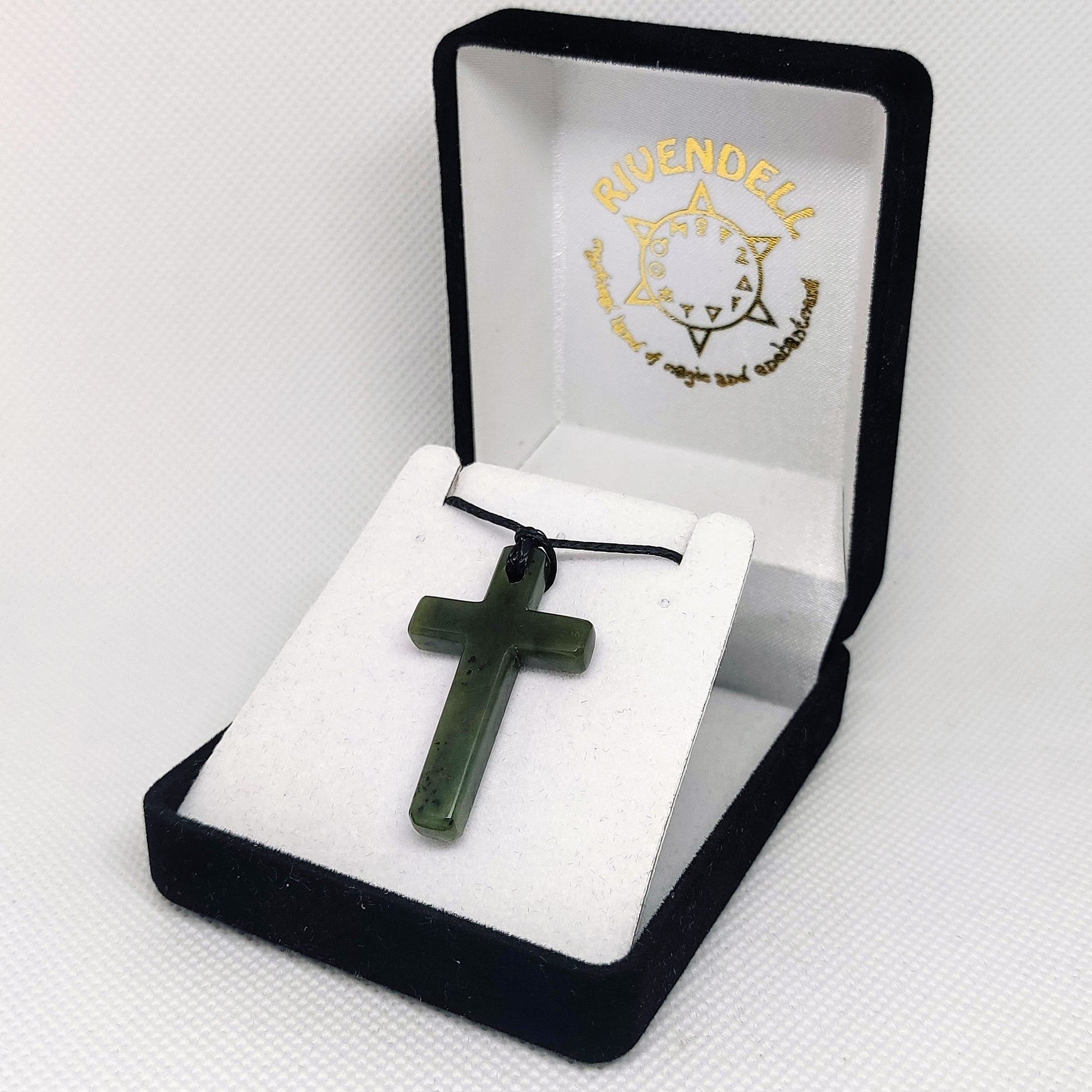 Greenstone Cross Pendant - Rivendell Shop