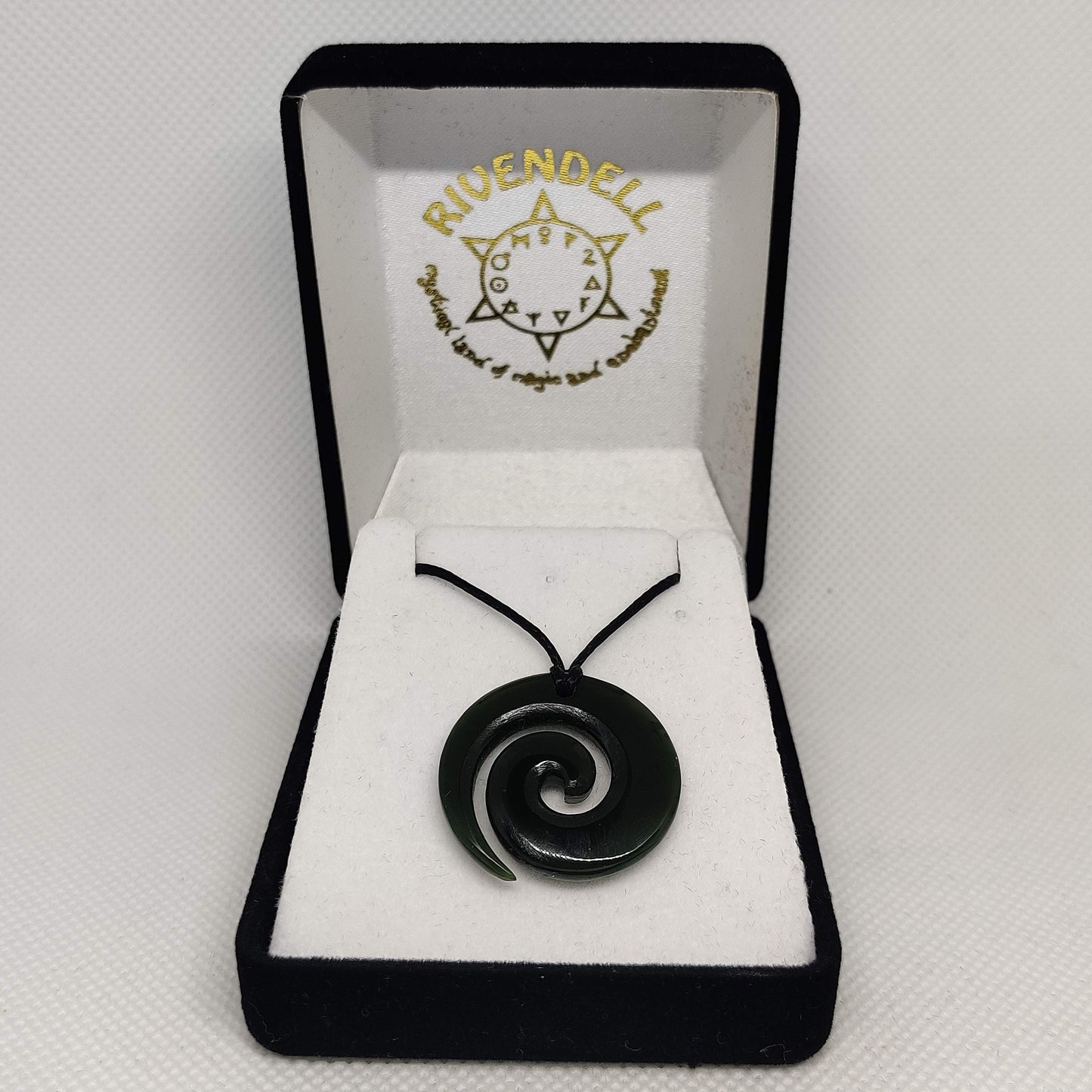 Koru Greenstone Pendant 25mm - Rivendell Shop