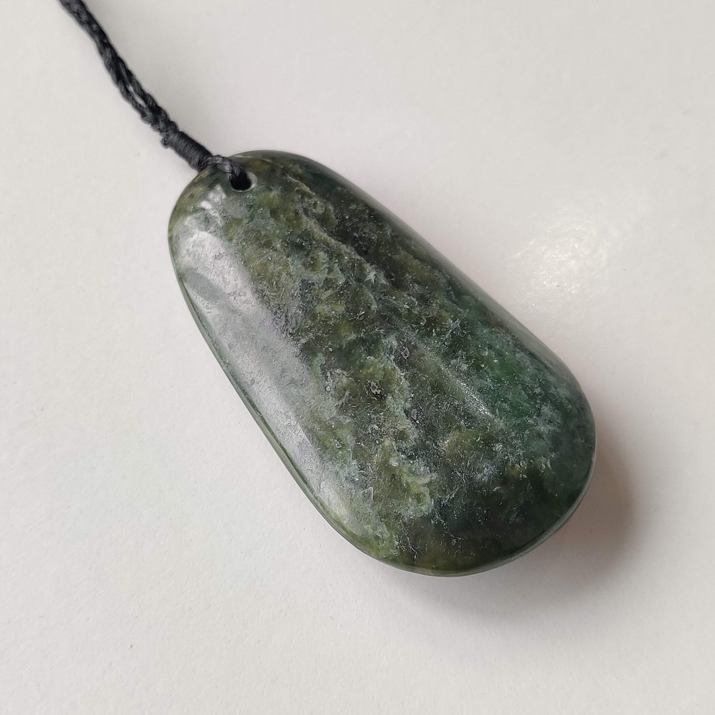 Large Natural Greenstone Pendant - Rivendell Shop