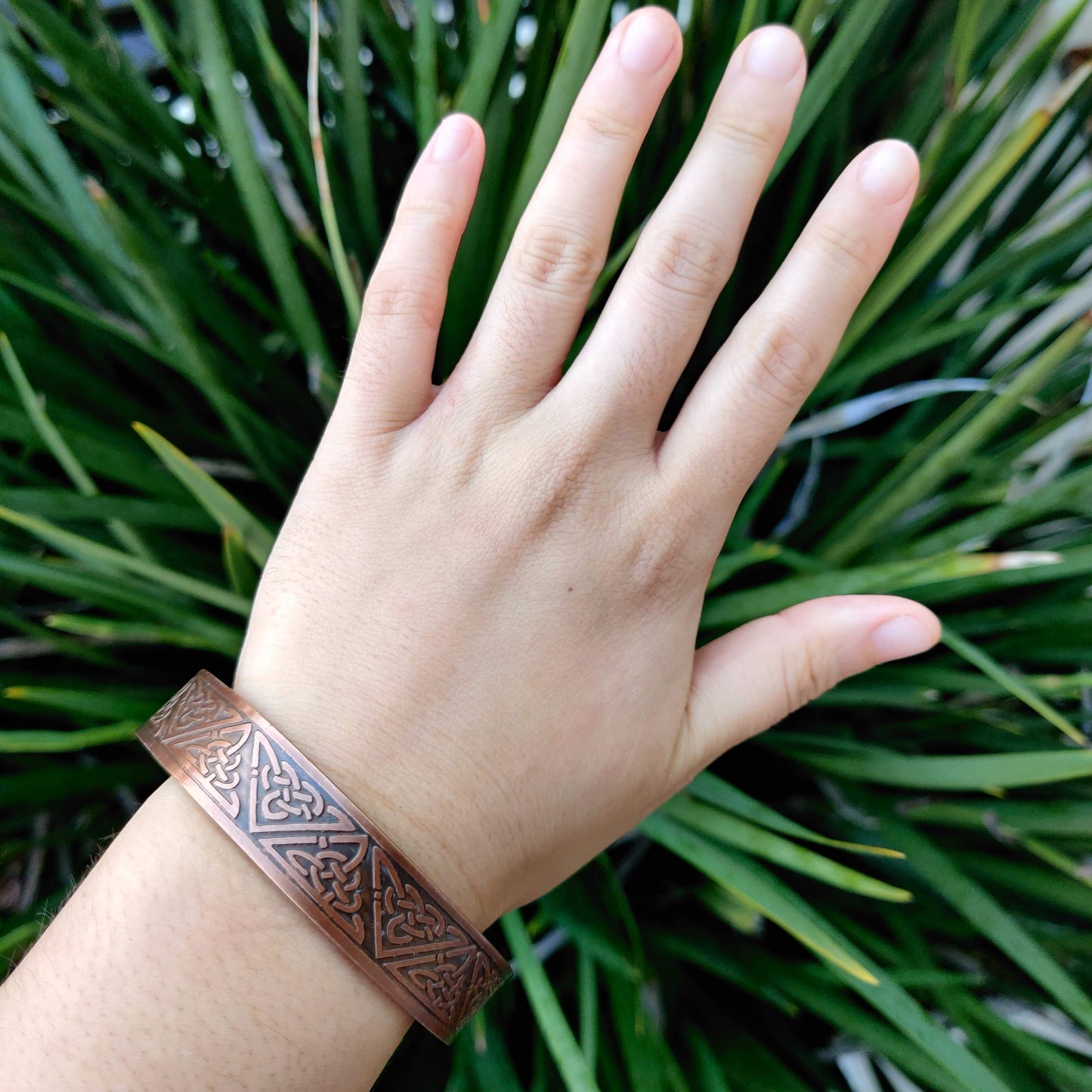 Celtic Triquetra Copper Magnetic Bracelet - Rivendell Shop