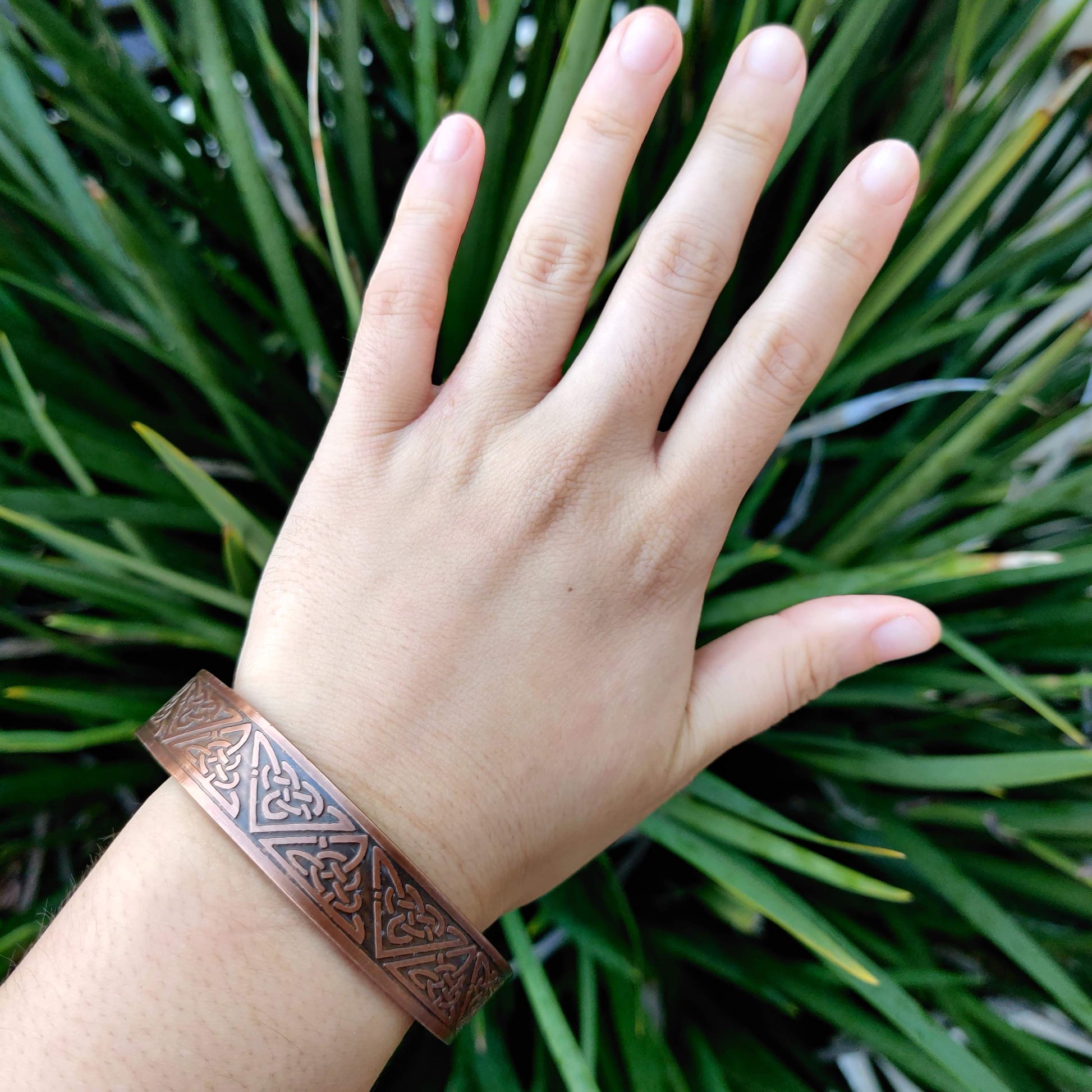 Celtic Triquetra Copper Magnetic Bracelet - Rivendell Shop