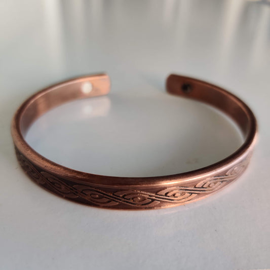 Swirl Copper Magnetic Bracelet - Rivendell Shop