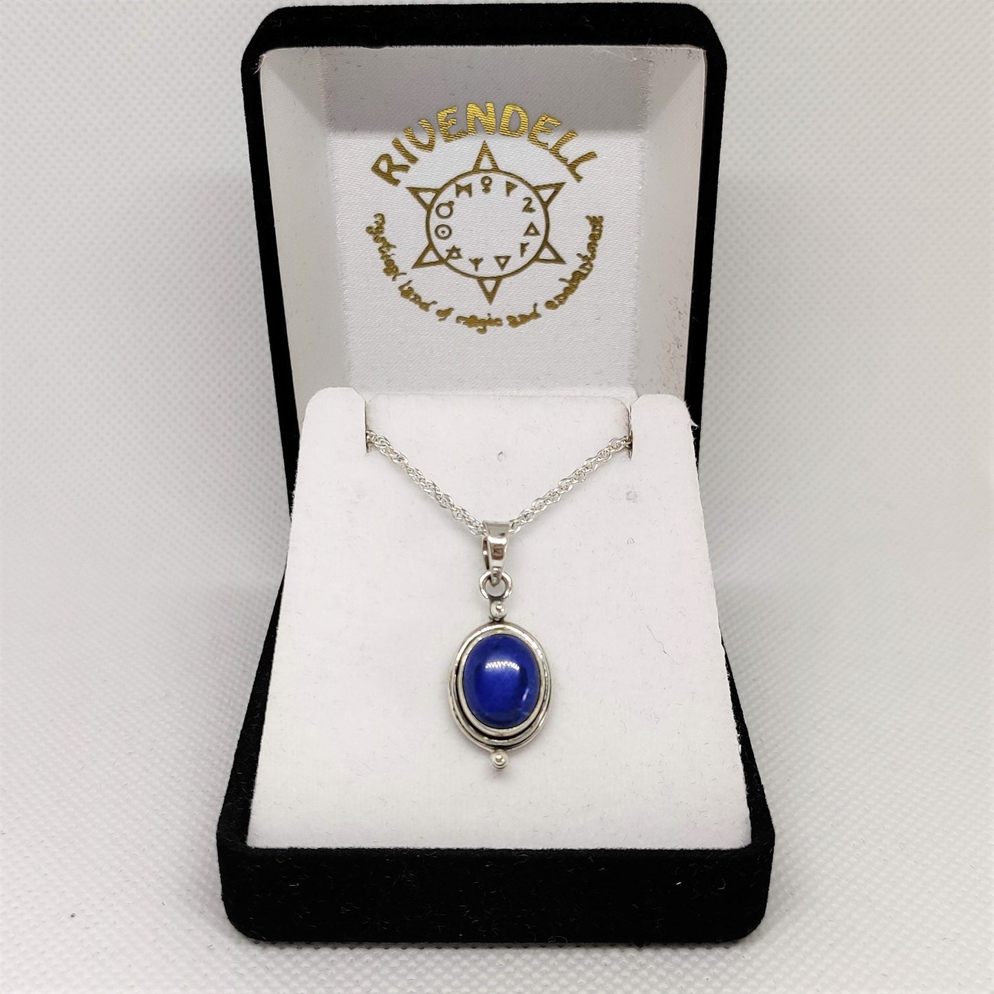 Lapis Lazuli 925 Sterling Silver Pendant - Rivendell Shop